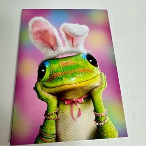 4 Avanti Greeting cards - lizard in bunny ears with makeup on
Holiday: Easter